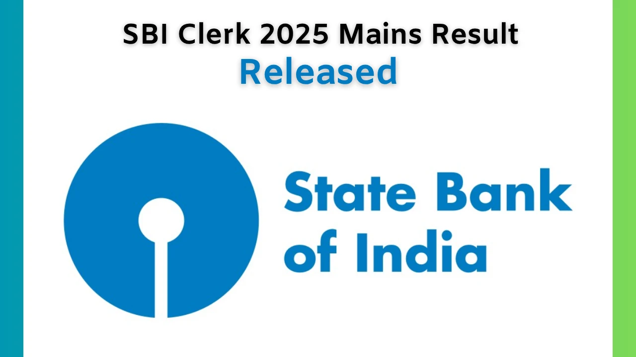 SBI Clerk Mains Result 2025